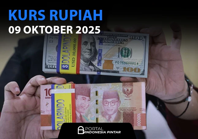 Kurs Rupiah 9 Oktober 2025: Rupiah Masih Stabil